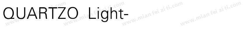 QUARTZO Light字体转换